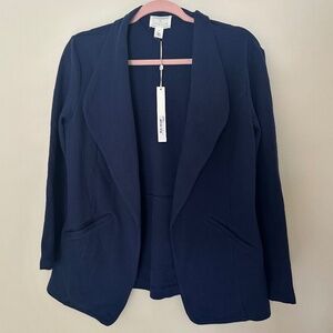Caslon NWT Knit Blazer Size M Navy Nordstrom